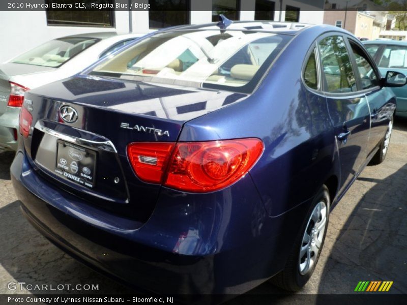 Regatta Blue / Beige 2010 Hyundai Elantra GLS