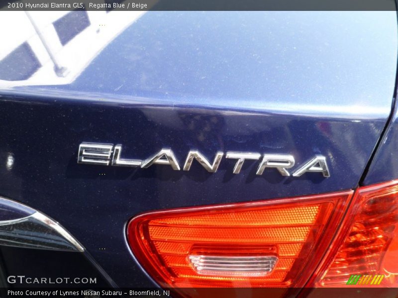 Regatta Blue / Beige 2010 Hyundai Elantra GLS