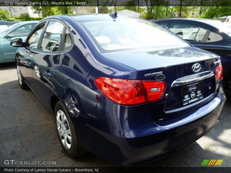 Regatta Blue / Beige 2010 Hyundai Elantra GLS