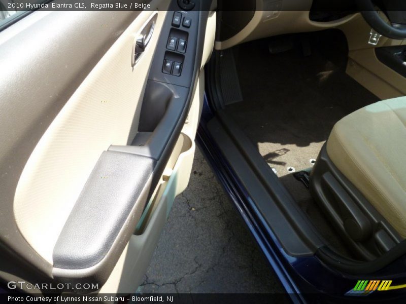 Regatta Blue / Beige 2010 Hyundai Elantra GLS