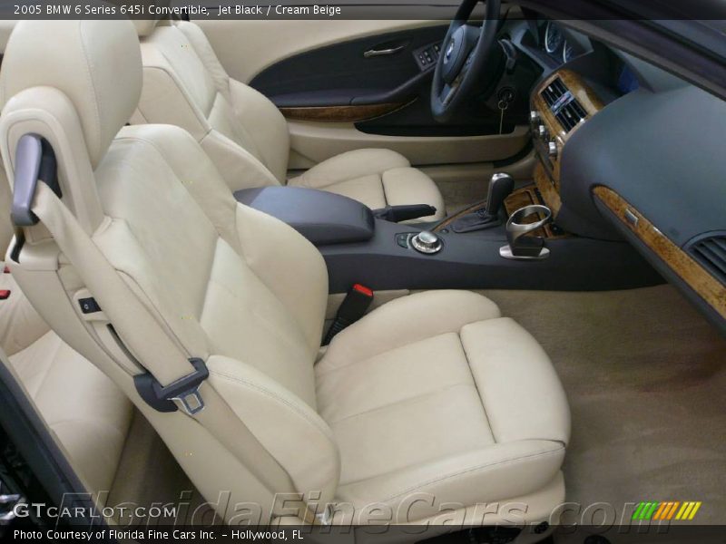 Jet Black / Cream Beige 2005 BMW 6 Series 645i Convertible