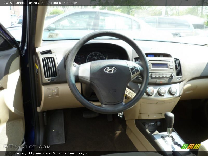 Regatta Blue / Beige 2010 Hyundai Elantra GLS