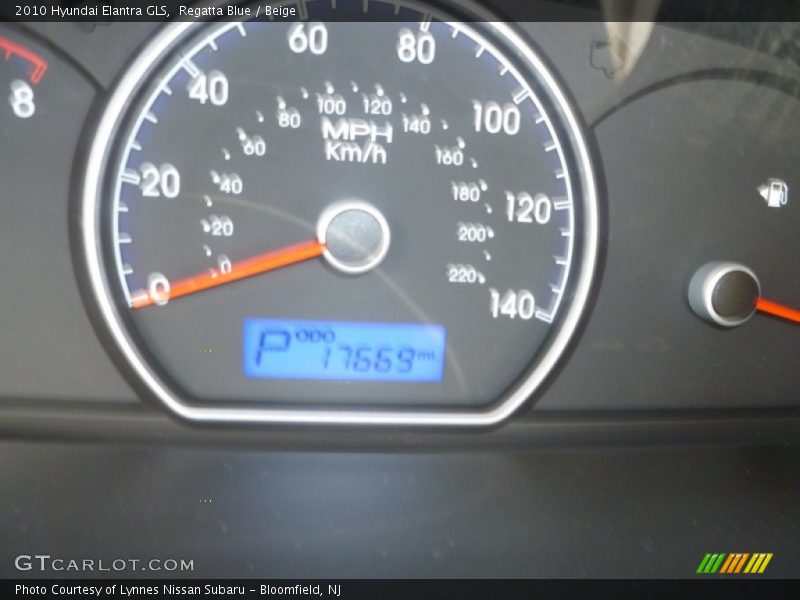Regatta Blue / Beige 2010 Hyundai Elantra GLS