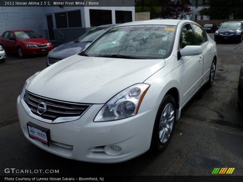 Winter Frost White / Blond 2011 Nissan Altima 2.5 S