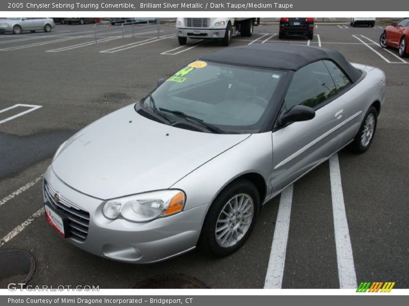 Brilliant Silver Metallic / Dark Taupe/Medium Taupe 2005 Chrysler Sebring Touring Convertible