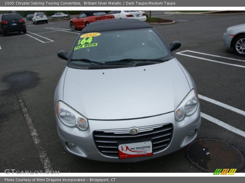 Brilliant Silver Metallic / Dark Taupe/Medium Taupe 2005 Chrysler Sebring Touring Convertible