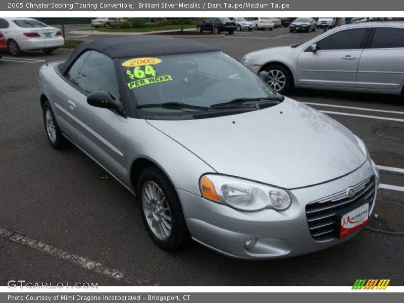 Brilliant Silver Metallic / Dark Taupe/Medium Taupe 2005 Chrysler Sebring Touring Convertible