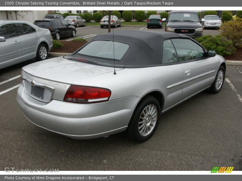Brilliant Silver Metallic / Dark Taupe/Medium Taupe 2005 Chrysler Sebring Touring Convertible