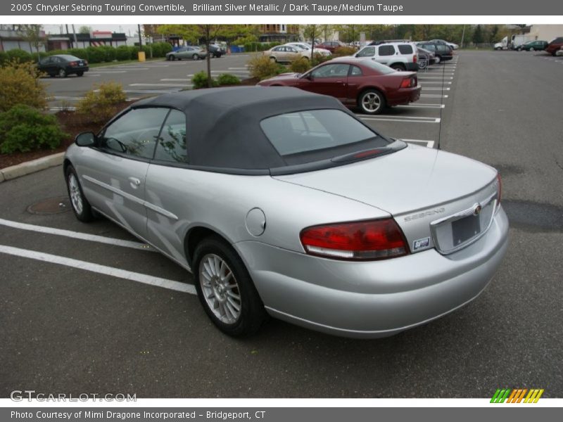 Brilliant Silver Metallic / Dark Taupe/Medium Taupe 2005 Chrysler Sebring Touring Convertible