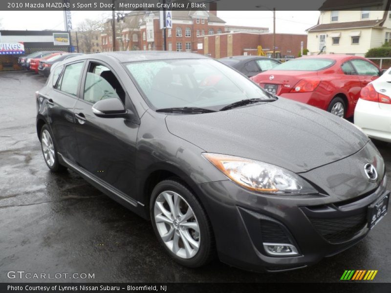 Metropolitan Gray Mica / Black 2010 Mazda MAZDA3 s Sport 5 Door