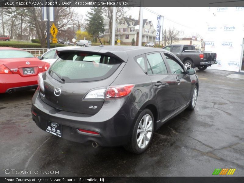 Metropolitan Gray Mica / Black 2010 Mazda MAZDA3 s Sport 5 Door
