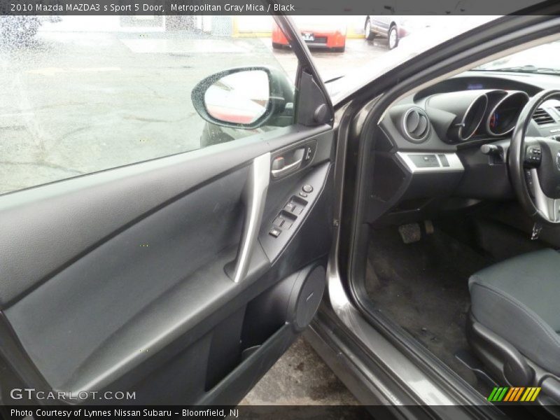Metropolitan Gray Mica / Black 2010 Mazda MAZDA3 s Sport 5 Door