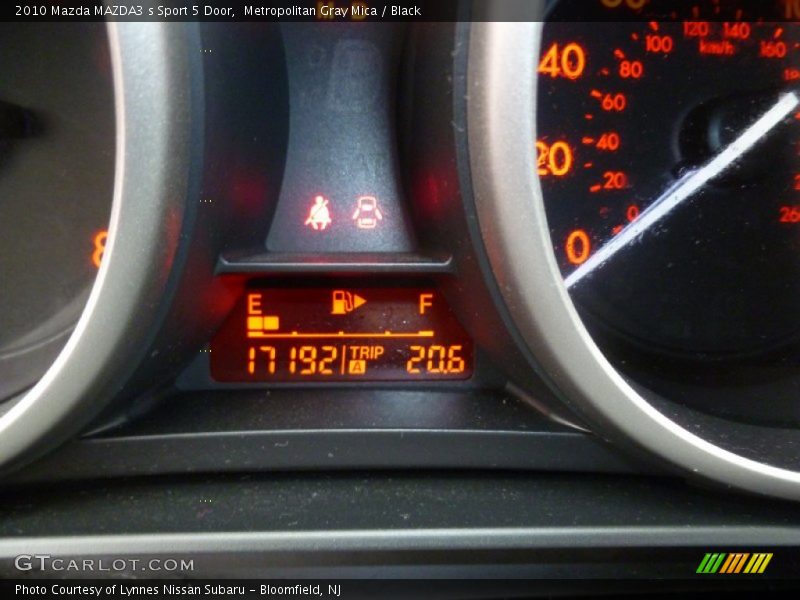 Metropolitan Gray Mica / Black 2010 Mazda MAZDA3 s Sport 5 Door