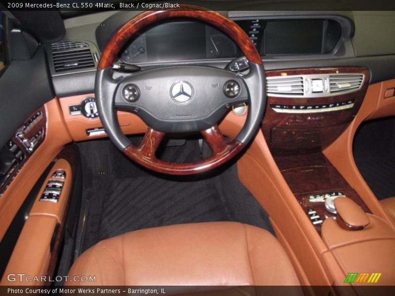 Black / Cognac/Black 2009 Mercedes-Benz CL 550 4Matic