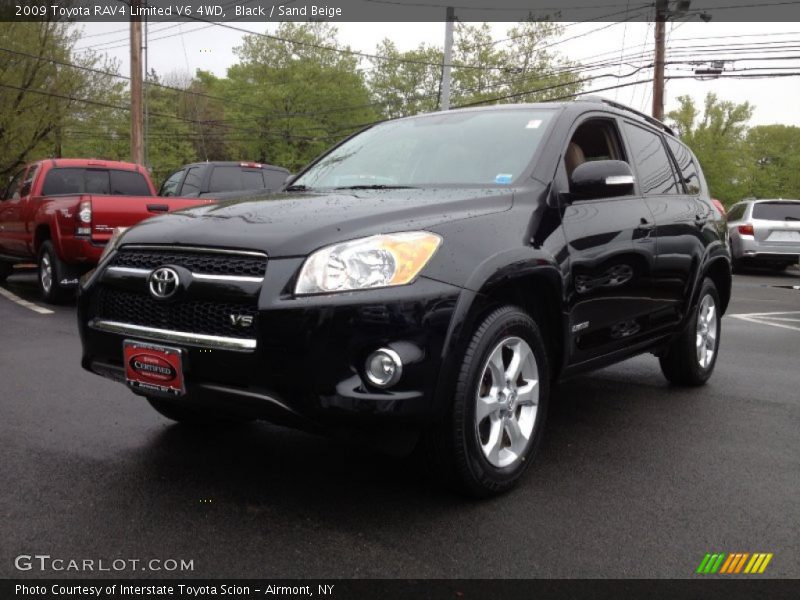 Black / Sand Beige 2009 Toyota RAV4 Limited V6 4WD
