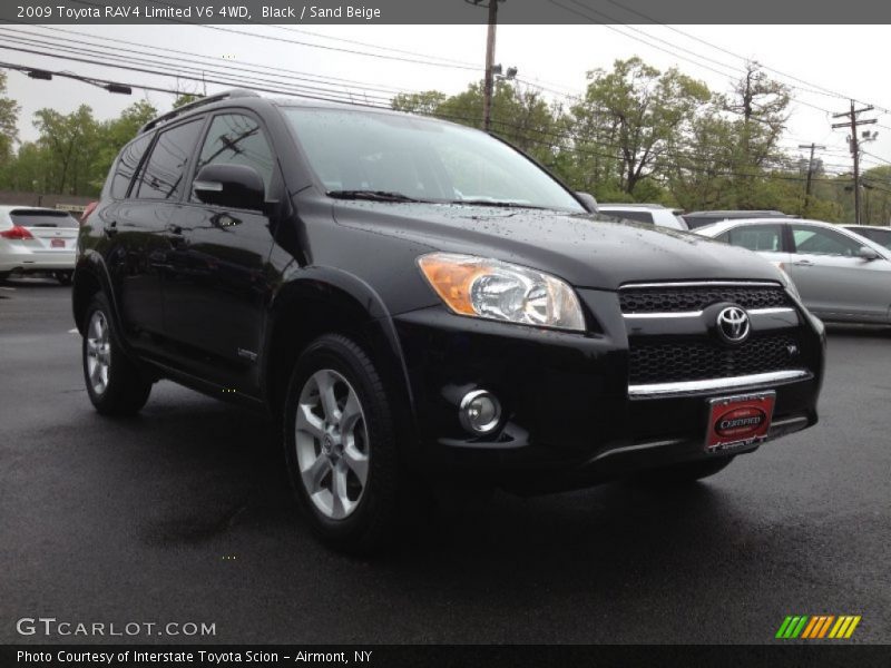 Black / Sand Beige 2009 Toyota RAV4 Limited V6 4WD