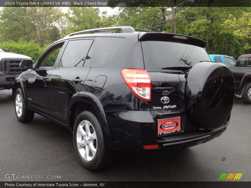 Black / Sand Beige 2009 Toyota RAV4 Limited V6 4WD