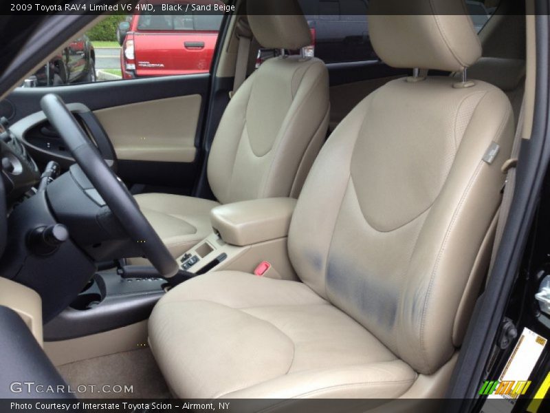 Black / Sand Beige 2009 Toyota RAV4 Limited V6 4WD