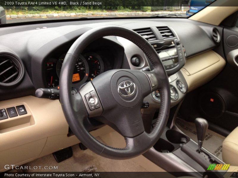 Black / Sand Beige 2009 Toyota RAV4 Limited V6 4WD