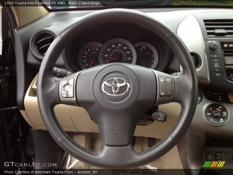 Black / Sand Beige 2009 Toyota RAV4 Limited V6 4WD