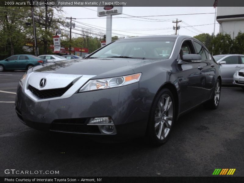 Polished Metal Metallic / Taupe/Ebony 2009 Acura TL 3.7 SH-AWD