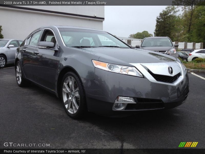 Polished Metal Metallic / Taupe/Ebony 2009 Acura TL 3.7 SH-AWD