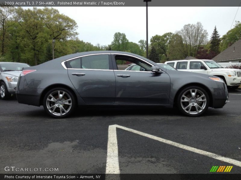 Polished Metal Metallic / Taupe/Ebony 2009 Acura TL 3.7 SH-AWD