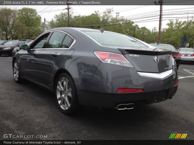 Polished Metal Metallic / Taupe/Ebony 2009 Acura TL 3.7 SH-AWD