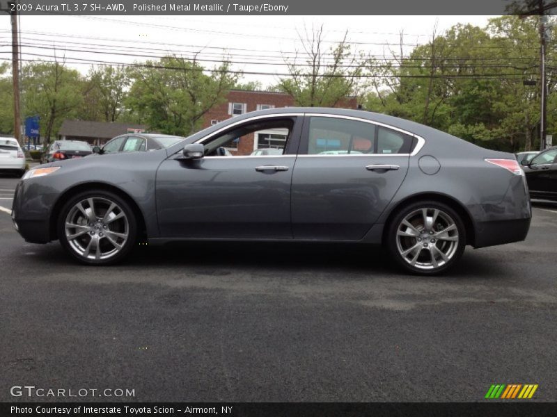 Polished Metal Metallic / Taupe/Ebony 2009 Acura TL 3.7 SH-AWD