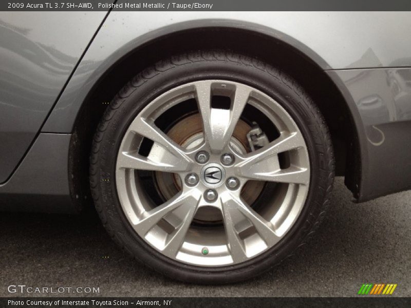 Polished Metal Metallic / Taupe/Ebony 2009 Acura TL 3.7 SH-AWD