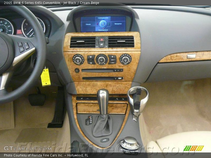 Jet Black / Cream Beige 2005 BMW 6 Series 645i Convertible