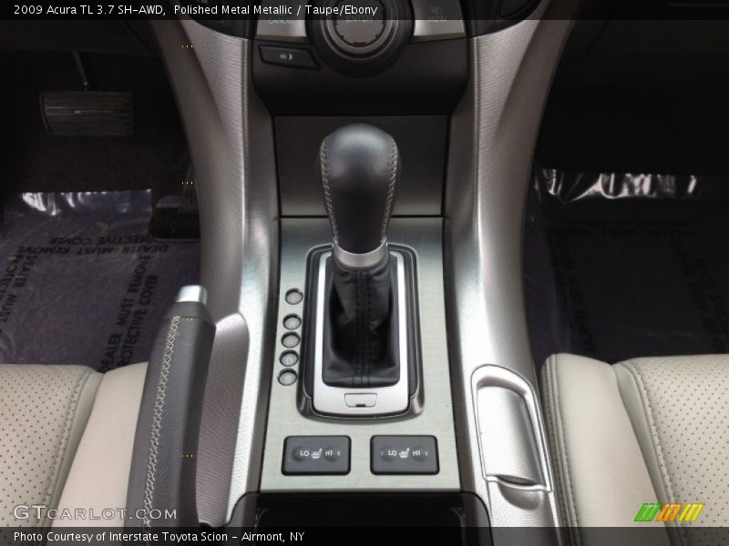 Polished Metal Metallic / Taupe/Ebony 2009 Acura TL 3.7 SH-AWD