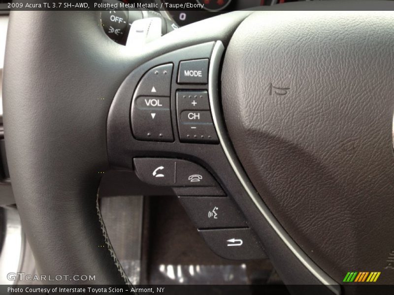 Polished Metal Metallic / Taupe/Ebony 2009 Acura TL 3.7 SH-AWD