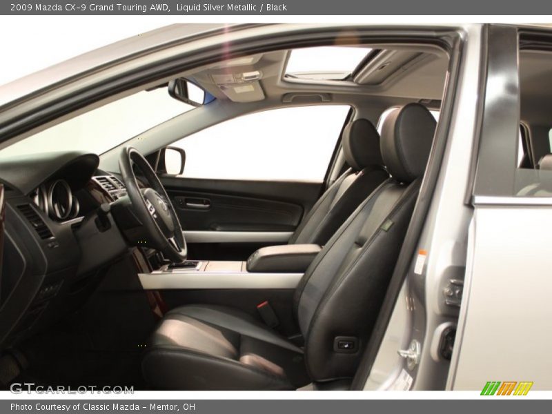 Liquid Silver Metallic / Black 2009 Mazda CX-9 Grand Touring AWD