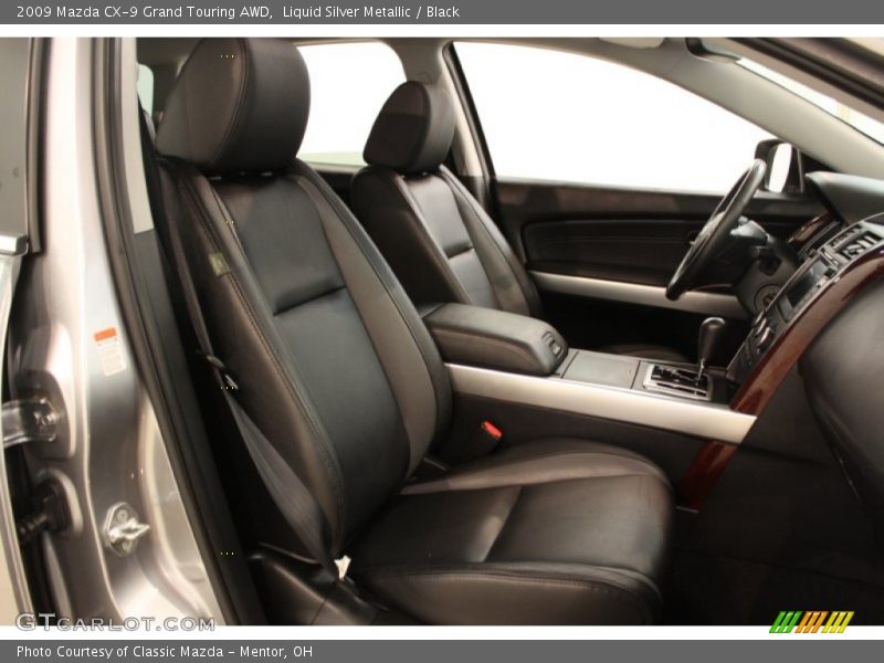 Liquid Silver Metallic / Black 2009 Mazda CX-9 Grand Touring AWD