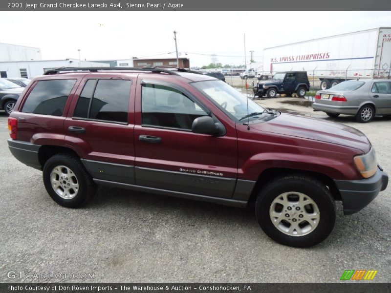 Sienna Pearl / Agate 2001 Jeep Grand Cherokee Laredo 4x4