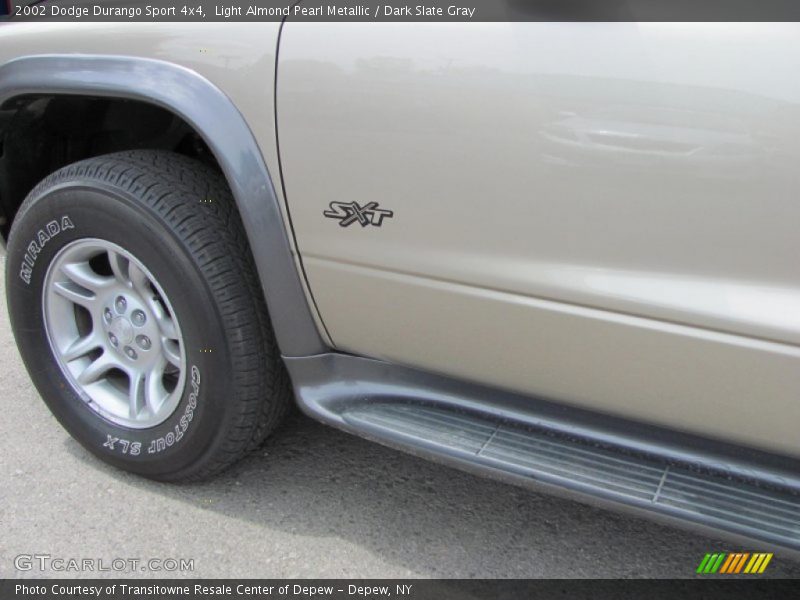 Light Almond Pearl Metallic / Dark Slate Gray 2002 Dodge Durango Sport 4x4