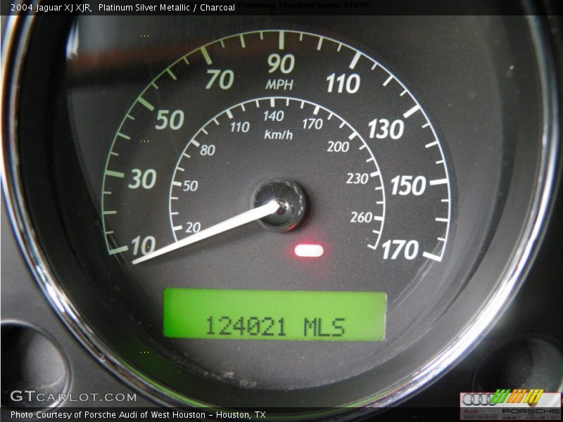 Platinum Silver Metallic / Charcoal 2004 Jaguar XJ XJR