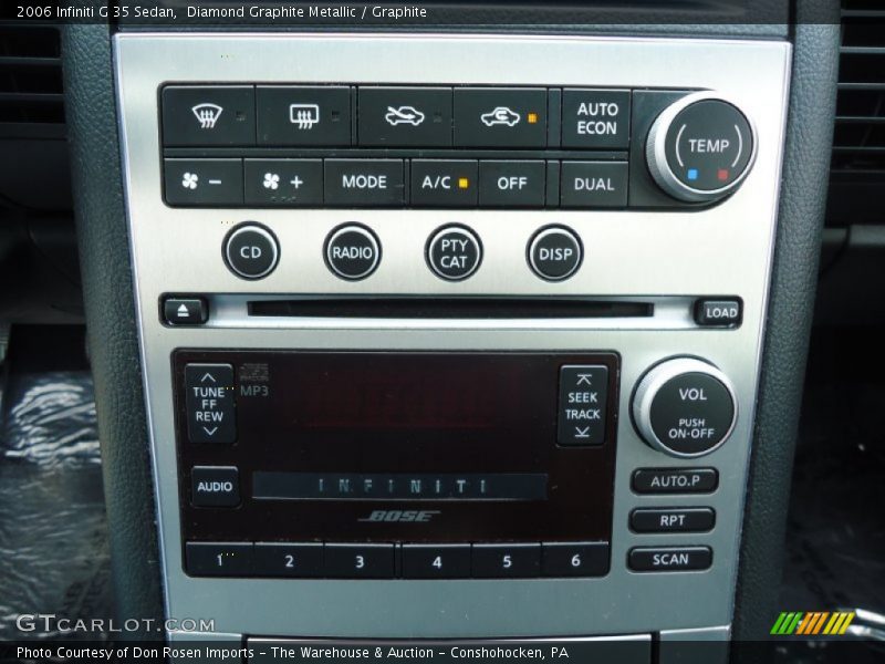 Diamond Graphite Metallic / Graphite 2006 Infiniti G 35 Sedan