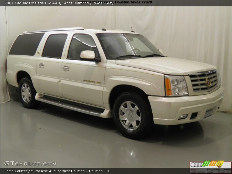 White Diamond / Pewter Gray 2004 Cadillac Escalade ESV AWD