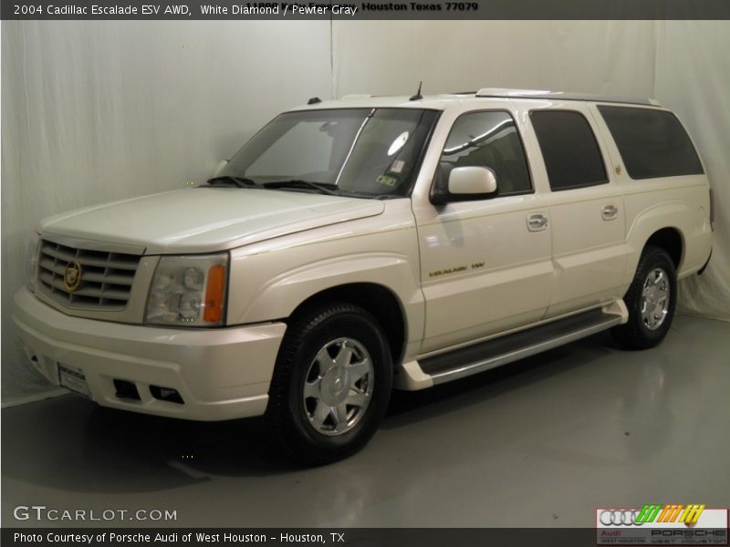 White Diamond / Pewter Gray 2004 Cadillac Escalade ESV AWD