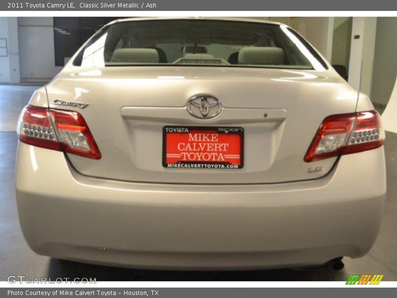 Classic Silver Metallic / Ash 2011 Toyota Camry LE