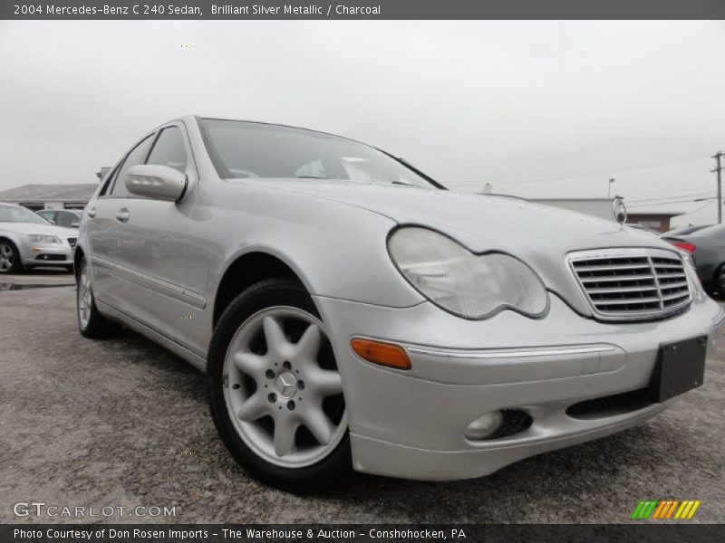 Brilliant Silver Metallic / Charcoal 2004 Mercedes-Benz C 240 Sedan