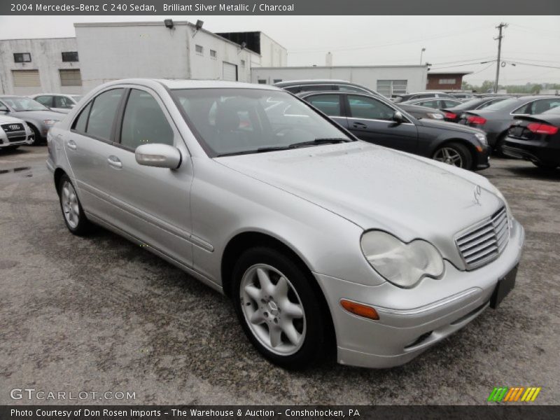 Brilliant Silver Metallic / Charcoal 2004 Mercedes-Benz C 240 Sedan