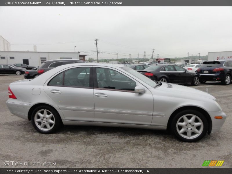 Brilliant Silver Metallic / Charcoal 2004 Mercedes-Benz C 240 Sedan