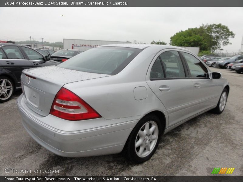 Brilliant Silver Metallic / Charcoal 2004 Mercedes-Benz C 240 Sedan