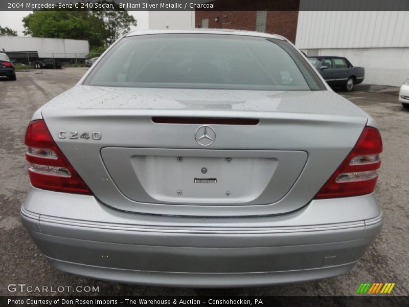 Brilliant Silver Metallic / Charcoal 2004 Mercedes-Benz C 240 Sedan