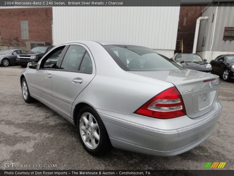 Brilliant Silver Metallic / Charcoal 2004 Mercedes-Benz C 240 Sedan