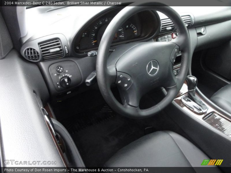 Brilliant Silver Metallic / Charcoal 2004 Mercedes-Benz C 240 Sedan
