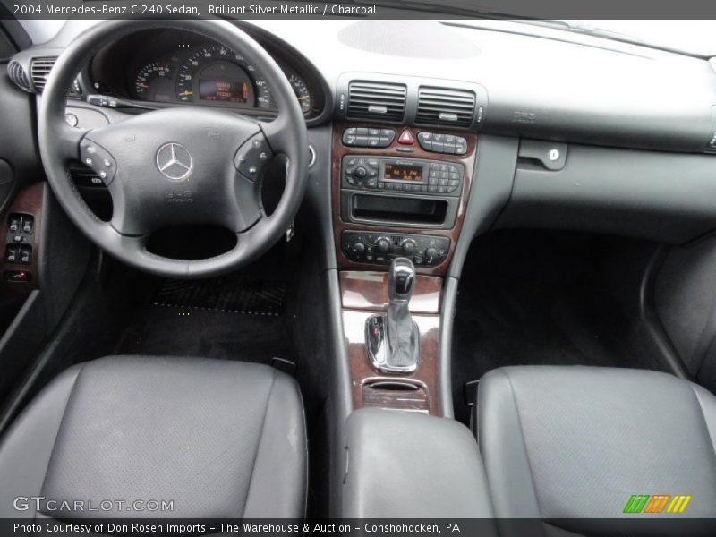 Brilliant Silver Metallic / Charcoal 2004 Mercedes-Benz C 240 Sedan